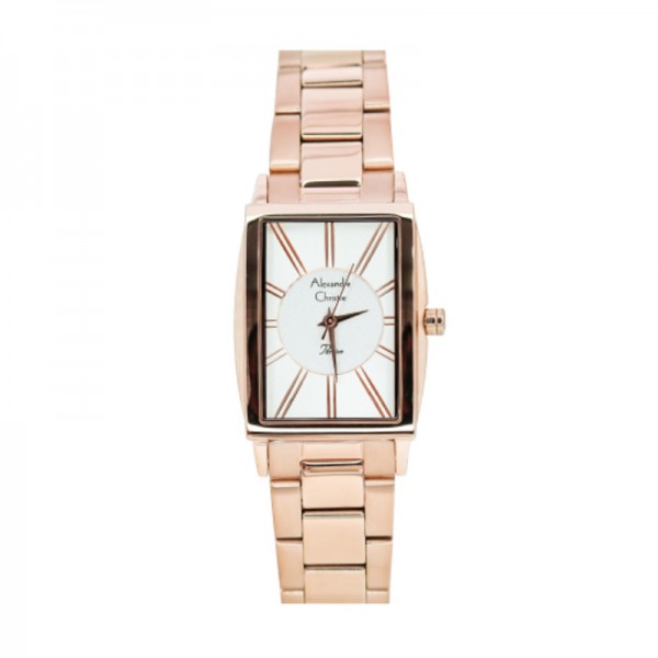 Alexandre Christie AC 2986 Rosegold White Steel LHBRGSL